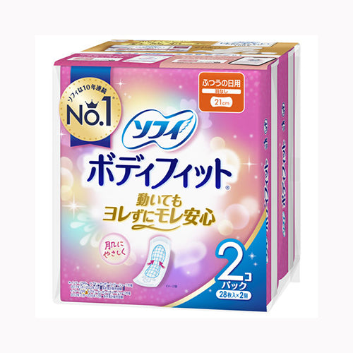 ユニ・チャーム ソフィＢＦ羽なし２８枚×２ フェミニンケア 生理用品  ふつうの日・多い昼用 サニタリー
