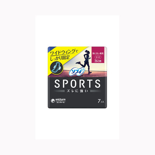 ユニ・チャーム ソフィＳＰＯＲＴＳ２６０羽つき７枚 フェミニンケア 生理用品  ふつうの日・多い昼用 サニタリー