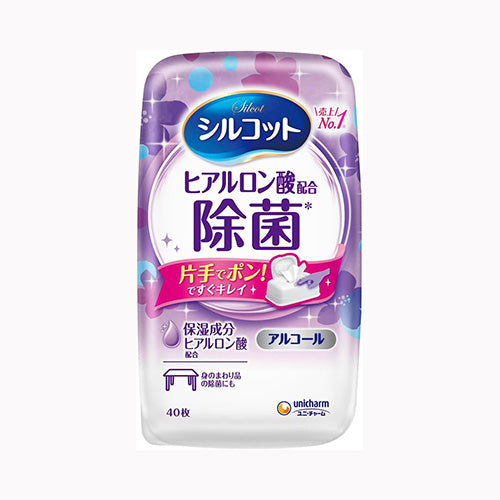 ユニ・チャーム シルコットアルコールタイプ除菌ＷＴ本体４０枚　 家庭紙 ウェットティッシュ