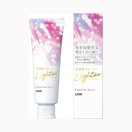 ライオン Ｌｉｇｈｔｅｅハミガキ　ホワイトローズミント　１００ｇ オーラル 歯磨き