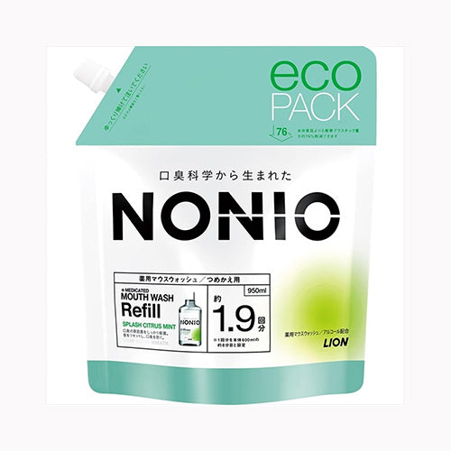 ライオン ＮＯＮＩＯマウスウォッシュ　スプラッシュシトラスミント　つめかえ用　９５０ｍｌ オーラル マウスウォッシュ