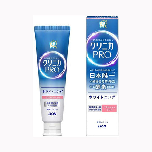 ライオン クリニカＰＲＯホワイトニングハミガキ　リフレッシュミント　９５ｇ オーラル 歯磨き