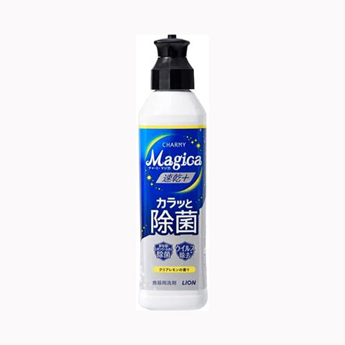 ライオン ＣＨＡＲＭＹ　Ｍａｇｉｃａ　速乾＋（プラス）カラッと除菌　クリアレモンの香り　本体 台所洗剤 食器用洗剤 　