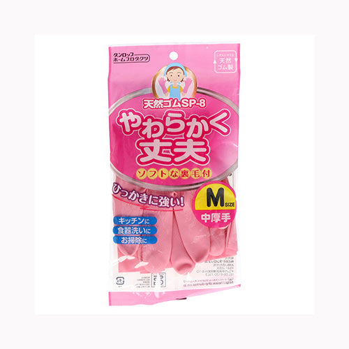 ダンロップホームプロダクツ 天然ゴム中厚手ＳＰ－８　Ｍピンク　  手袋 炊事手袋 メール便対応