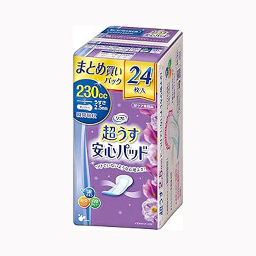 リブドゥコーポレーション リフレ　超うす安心パッドまとめ買いパック２３０ｃｃ２４枚 フェミニンケア 軽度失禁  軽失禁用パッド 介護  大人用おむつ