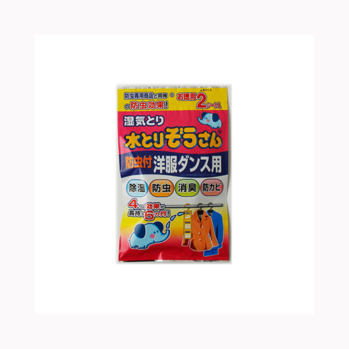 オカモト 水とりぞうさん　防虫付洋服ダンス用　お得用２シート 除湿剤 シートタイプ