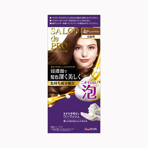 ダリヤ サロンドプロ　泡のヘアカラー・エクストラリッチ（白髪用）４Ｐ＜ピュアブラウン＞ 化粧品 毛染め