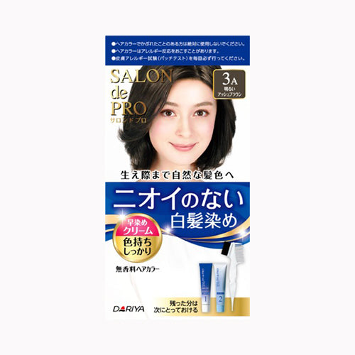 ダリヤ サロンドプロ　無香料ヘアカラー　早染めクリーム（白髪用）３Ａ＜明るいアッシュブラウン＞ 化粧品  毛染め