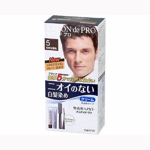 ダリヤ サロンドプロ　無香料ヘアカラー　メンズスピーディ（白髪用）５＜自然な褐色＞ 化粧品  毛染め