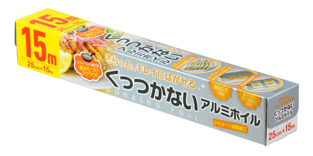 大和物産 増量くっつかないホイル２５ＣＭ×１５Ｍ 台所消耗品 アルミホイル・ラッピングフィル