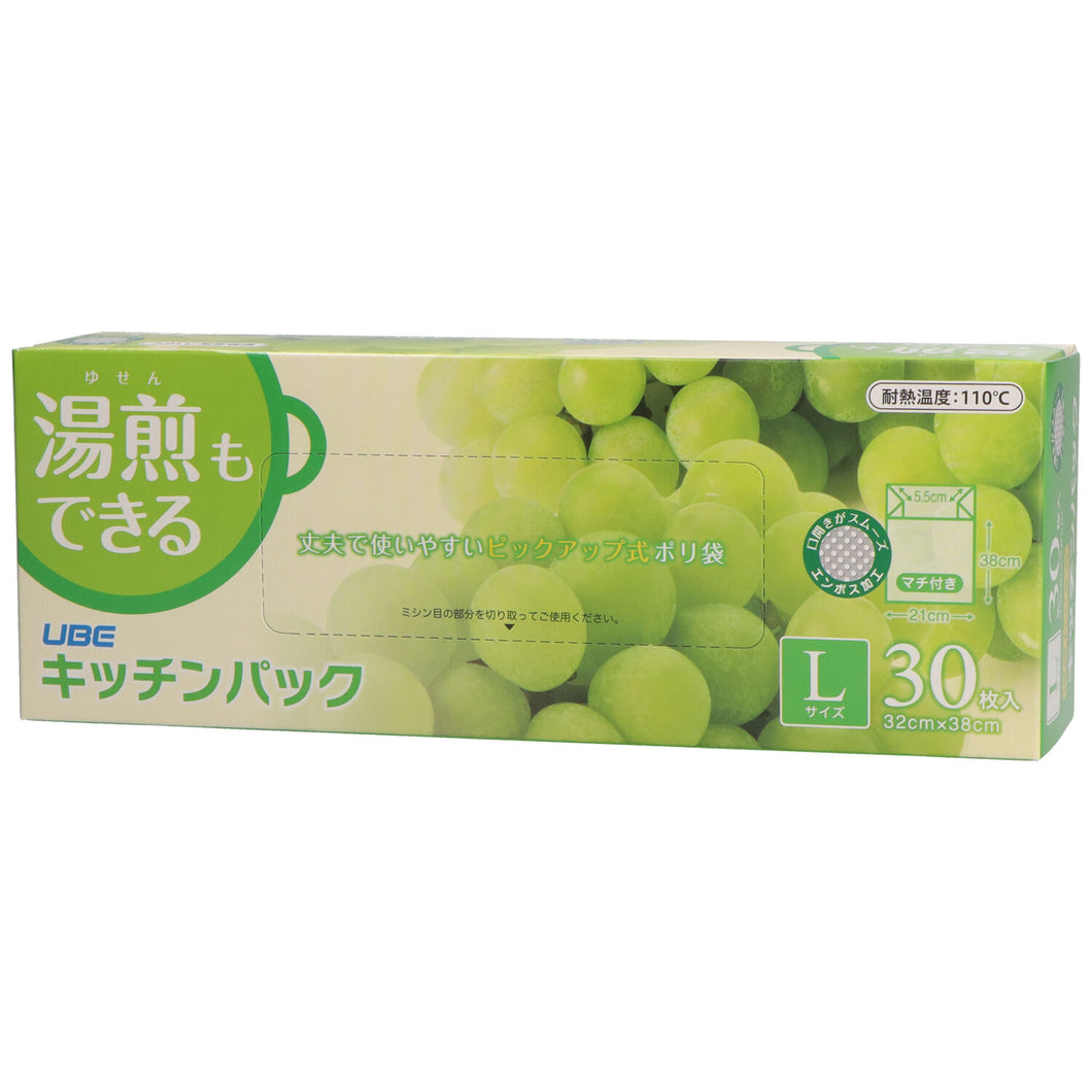 宇部フィルム キッチンパック　Ｌ　３０Ｐ　３２ｃｍ３８ｃｍ ゴミ袋・ポリ袋 小物用品