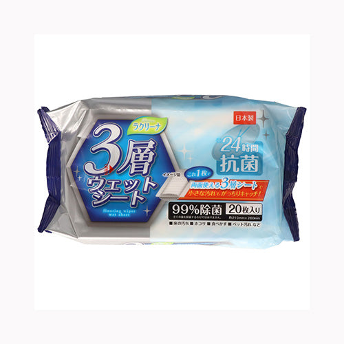 昭和紙工 昭和ラクリーナフローリング用３層ウエットシート２　 住居洗剤 フローリング・たたみ
