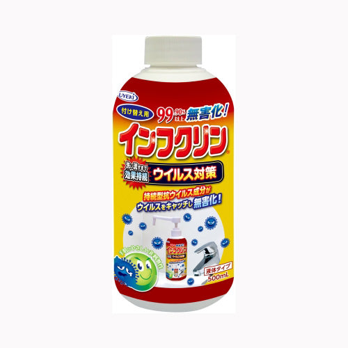 ＵＹＥＫＩ インフクリン　ポンプタイプ　付替用　５００ＭＬ 衛生用品 アルコールジェル