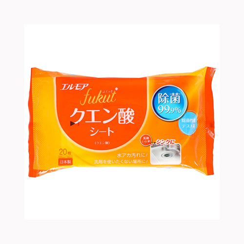 カミ商事 エルモアｆｕｋｕｔ　Ｆクエン酸２０枚・２８ 家庭紙  ウェットティッシュ