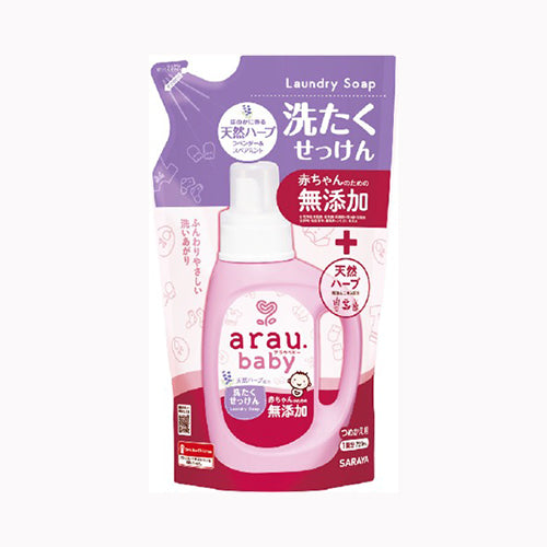 サラヤ アラウ　ベビー洗たくせっけん詰替　７２０ＭＬ　 衣料用洗剤 天然系・自然派 赤ちゃん用洗濯用品 日用品 洗濯用品