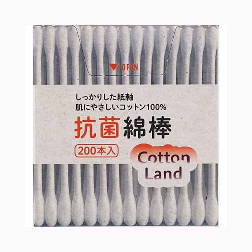 平和メディク コットンランド抗菌綿棒紙容器２００本 衛生用品 身体衛生 その他綿棒 医療品・衛生用品 綿棒