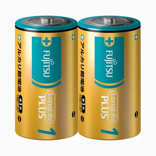 ＦＤＫ 富士通ロングライフプラス単１　２個　ＬＲ２０ＬＰ（２Ｓ） 軽電化  乾電池