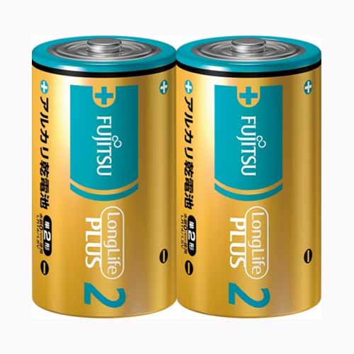 ＦＤＫ 富士通ロングライフプラス単２　２個　ＬＲ１４ＬＰ（２Ｓ）  軽電化  乾電池  メール便対応