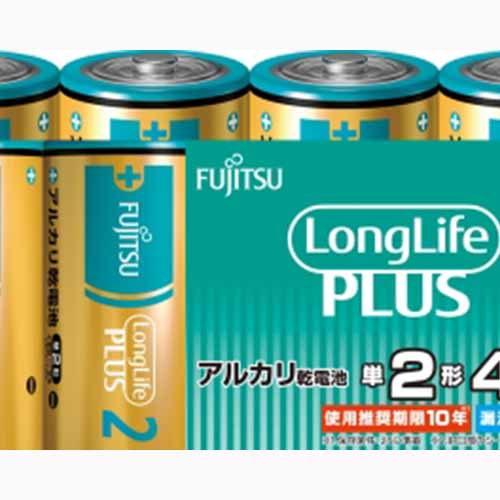 ＦＤＫ ＦＵＪＩＴＳＵ　ＬｏｎｇＬｉｆｅＰＬＵＳ　単２・４個　ＬＲ１４ＬＰ（４Ｓ）  軽電化  乾電池  メール便対応