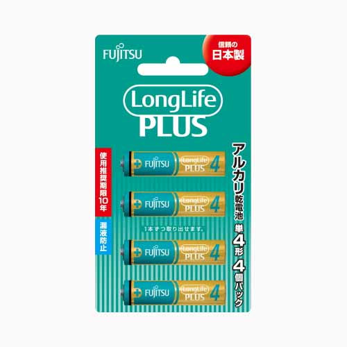 ＦＤＫ ＦＵＪＩＴＳＵ　ＬｏｎｇＬｉｆｅＰＬＵＳ　単４・４個　ＬＲ０３ＬＰ（４Ｂ）  軽電化  乾電池  メール便対応