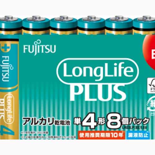 ＦＤＫ ＦＵＪＩＴＳＵ　ＬｏｎｇＬｉｆｅＰＬＵＳ　単４・８個　ＬＲ０３ＬＰ（８Ｓ）  軽電化  乾電池  メール便対応