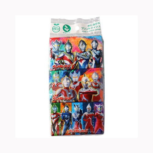 ハヤシ商事 ウルトラマンポケット６Ｐ　  家庭紙 ティッシュ ポケットティッシュ 日用品 ペーパー類   メール便対応