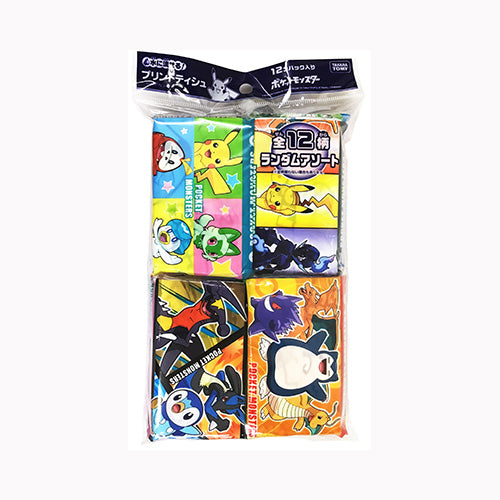 ハヤシ商事 ポケットティシュ　ポケモン１２コパック 家庭紙  ティッシュ 　 ポケットティッシュ 日用品 ペーパー類