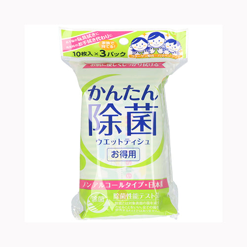 ハヤシ商事 かんたん除菌ウエット３Ｐノンアルコール３Ｐ 家庭紙  ティッシュ 　