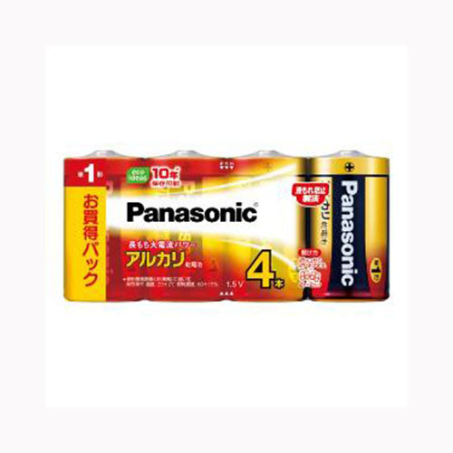 パナソニックコンシューマーマーケティングＶＥ社 ＬＲ２０ＸＪ／４ＳＷ　アルカリ単１４Ｐ　 軽電化 乾電池