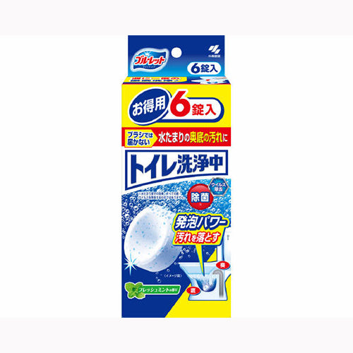 小林製薬 ブルーレットトイレ洗浄中６錠フレッシュミントの香り 住居洗剤 トイレ  トイレ 消臭剤・芳香剤 日用品