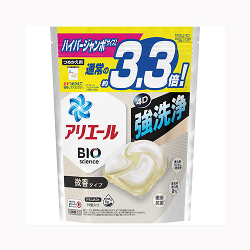 Ｐ＆Ｇジャパン アリエールジェルボール４Ｄ微香　つめかえハイパージャンボサイズ 衣料用洗剤 合成洗剤
