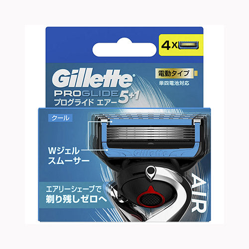 Ｐ＆ＧＪプレミアム（ジレット） プログライドエアー電動替刃４Ｂ  カミソリ 男性用  メール便対応