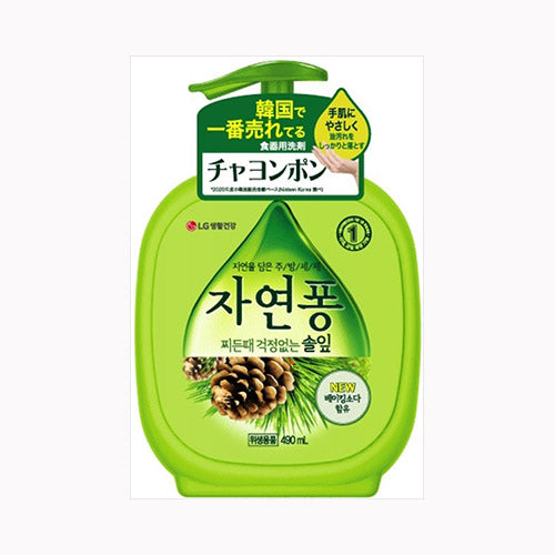 トイレタリージャパン チャヨンポン食器用洗剤松葉の香り本体４９０ＭＬ 台所洗剤 天然系・自然派