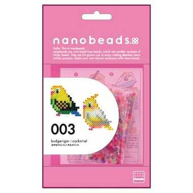 【メール便送料無料】80-63002 ｎａｎｏｂｅａｄｓ  003　セキセイインコ/オカメインコJANCODE0048533630028