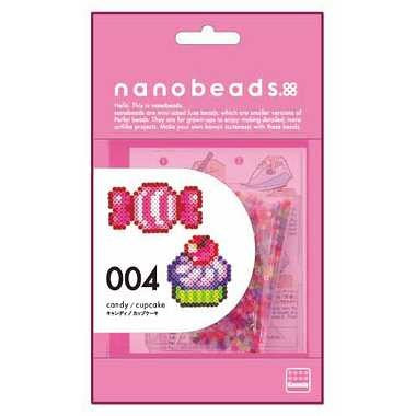 【メール便送料無料】80-63003 ｎａｎｏｂｅａｄｓ　004　キャンディ/カップケーキJANCODE0048533630035