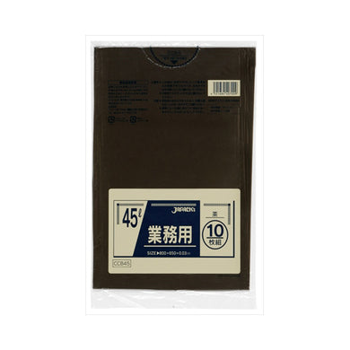 【送料無料】CCB45カラーポリ袋45L10枚茶JANCODE4521684407009
