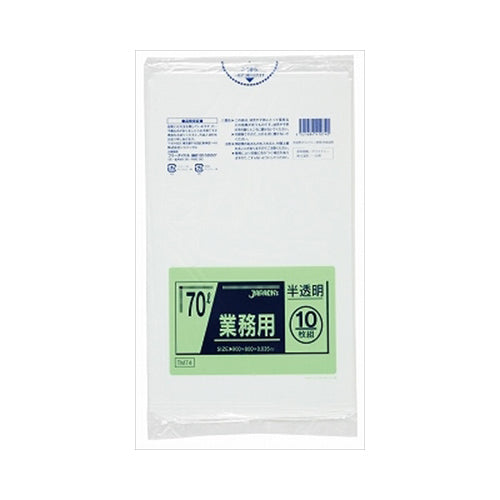 【メール便送料無料】TM－74ポリ袋業務用70L半透明JANCODE4521684410740