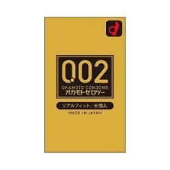 【メール便送料無料】オカモト 　オカモトゼロツー リアルフィットコンドーム 6個入JANCODE4547691775948