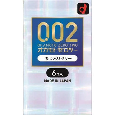 【メール便送料無料】オカモト オカモトゼロツー たっぷりゼリー 0.02コンドーム 6個入JANCODE4547691788283