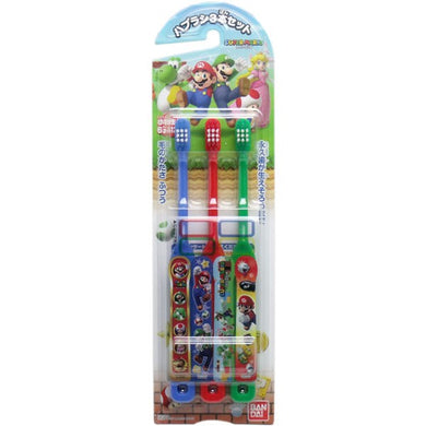 【メール便送料無料】バンダイ マリオシリーズ こどもハブラシ 3本セットJANCODE4549660185192