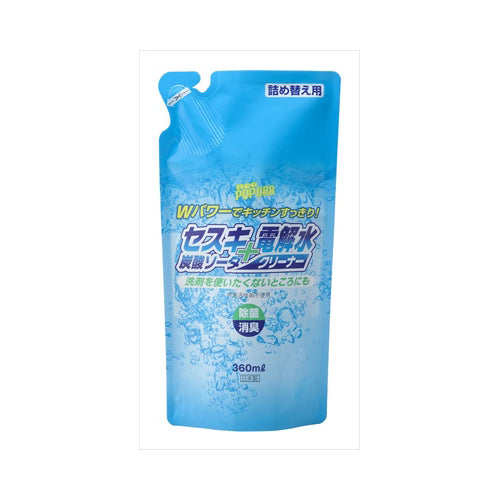 【メール便送料無料】セスキ炭酸ソーダ＋電解水クリーナー詰替360ML　JANCODE4580225440325