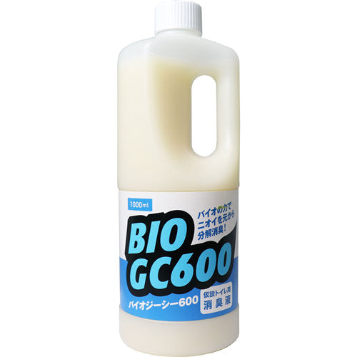 【送料無料】仮設トイレ用消臭液 バイオジーシー600 1000mLJANCODE4580497875139