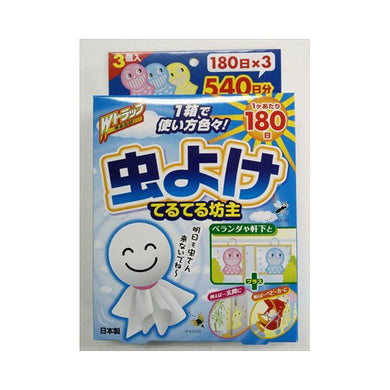 【送料無料】Wトラップ虫よけ180日てるてる坊主JANCODE4900480199934