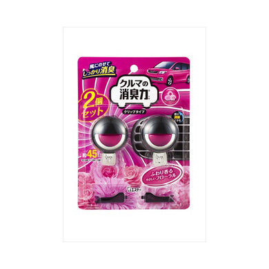 【送料無料】クルマの消臭力　クリップタイプ2P　フローラルJANCODE4901070160334