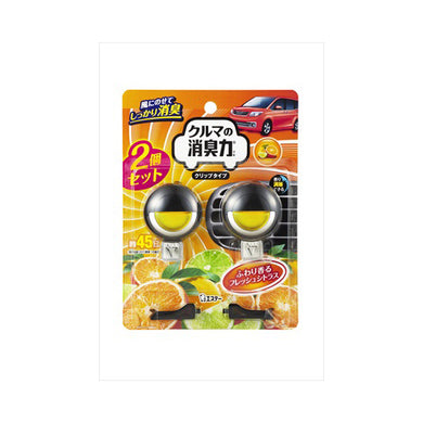 【送料無料】クルマの消臭力　クリップタイプ2P　シトラスJANCODE4901070160341