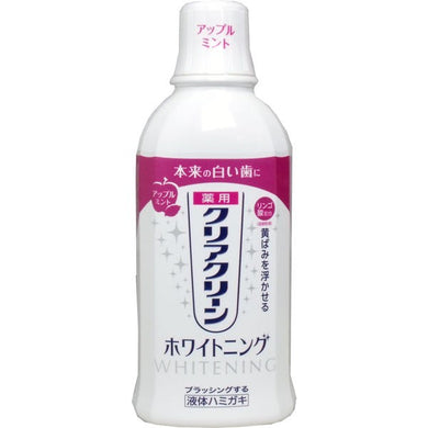 【送料無料】花王 クリアクリーン ホワイトニング 薬用デンタルリンス アップルミント 600mLJANCODE4901301203250