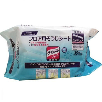 【送料無料】花王 花王業務用 クイックルワイパー ウエットシート ワイドサイズ 30枚入　JANCODE4901301510440