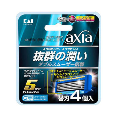 【メール便送料無料】KAIRAＺOR　AXIA（アクシア）替刃4個JANCODE4901331000614