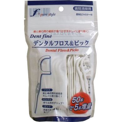 【メール便送料無料】クリエイト デンタルフロス&ピック 50+5本入JANCODE4901387050472