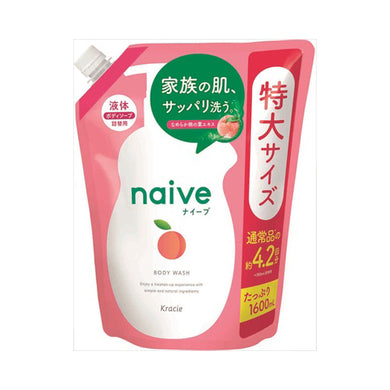 【送料無料】ナイーブ　ボディソープ（桃の葉）詰替1.6LJANCODE4901417169747